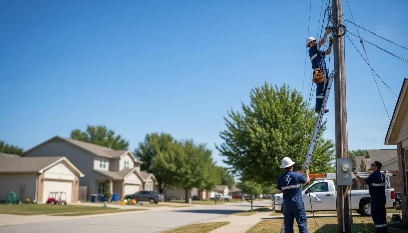 Residential electrician providing installation services in Fort Monmouth, NJ